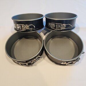 Kaiser Backform Noblesse Four Piece 4.5" Nonstick Sprinforms, NIB